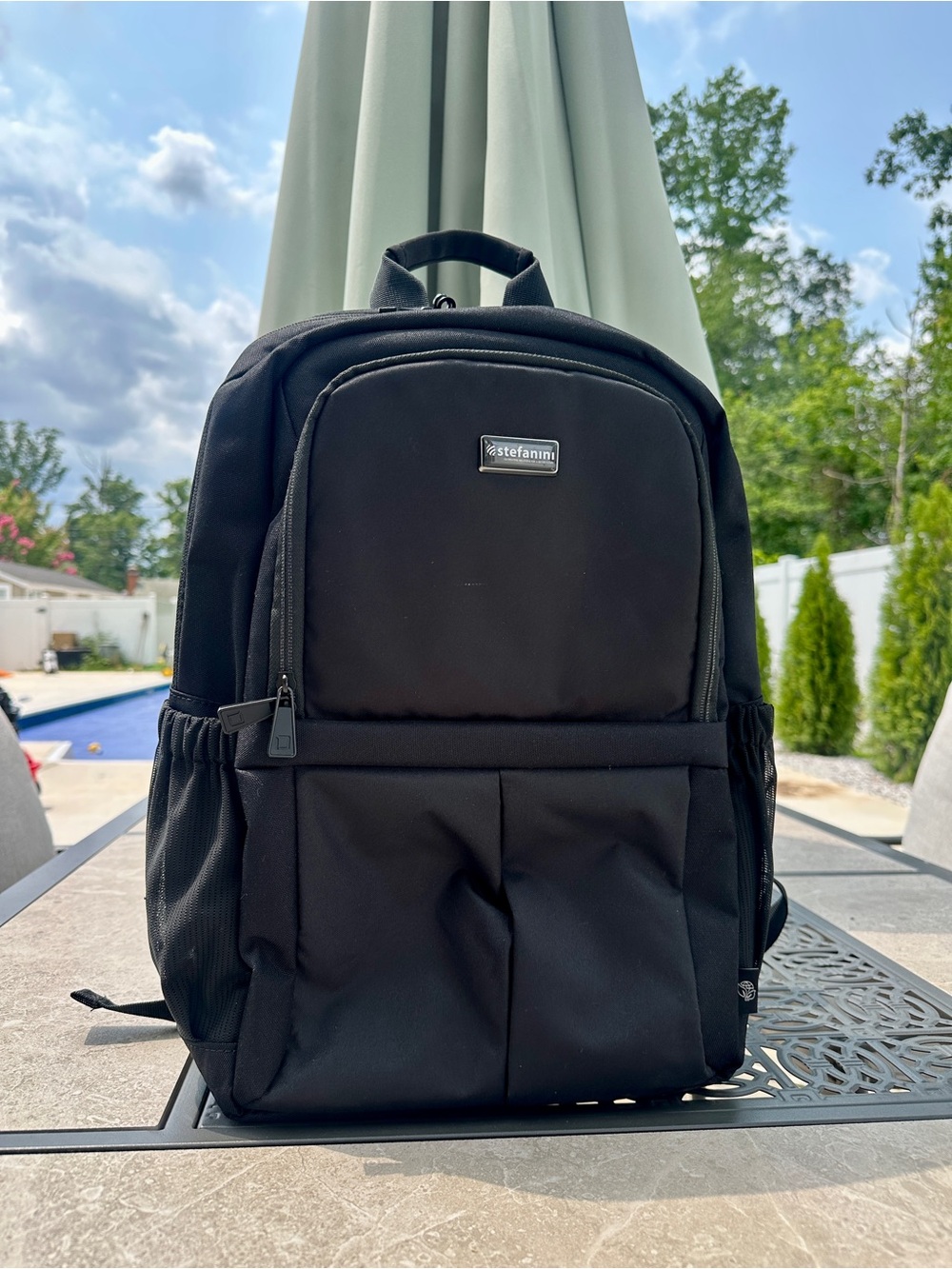 Black computer backpack